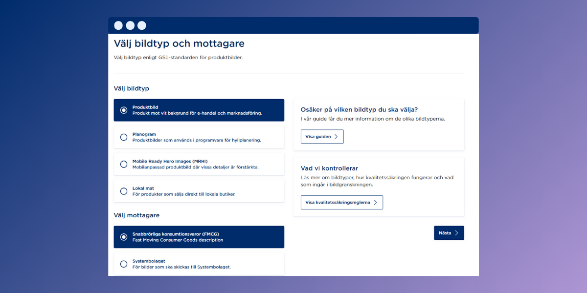 En skärmbild på bildflödet i Validoo